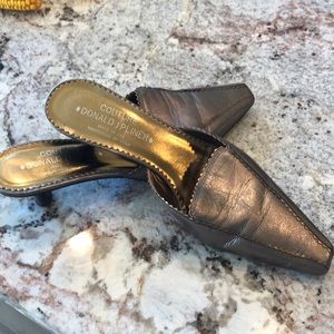 Couture Donald J Pliner leather sling back heels